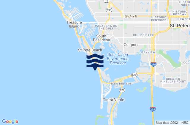 St. Pete Beach, United Statesの潮見表地図