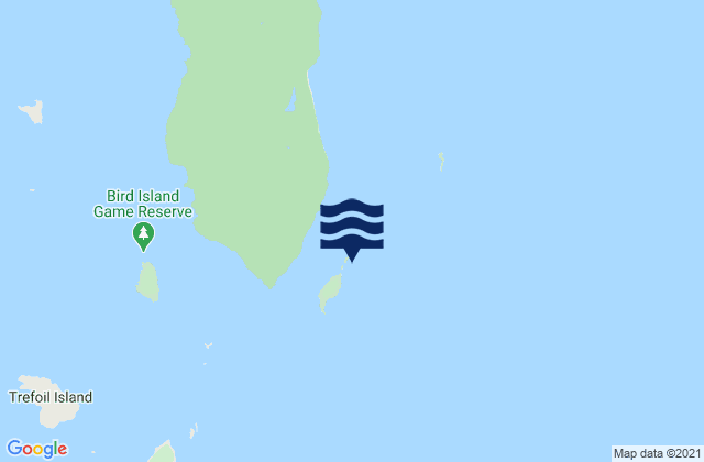 Stack Island, Australiaの潮見表地図