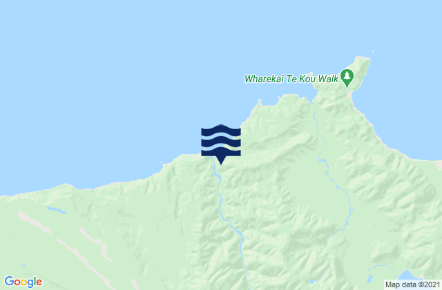 Stafford Bay, New Zealandの潮見表地図