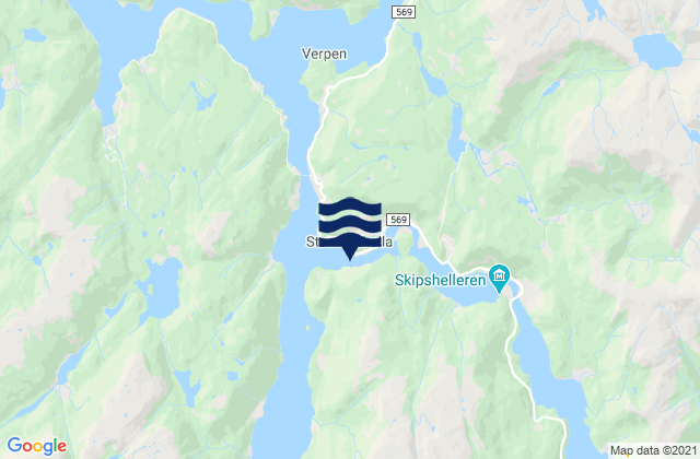 Stamnes, Norwayの潮見表地図