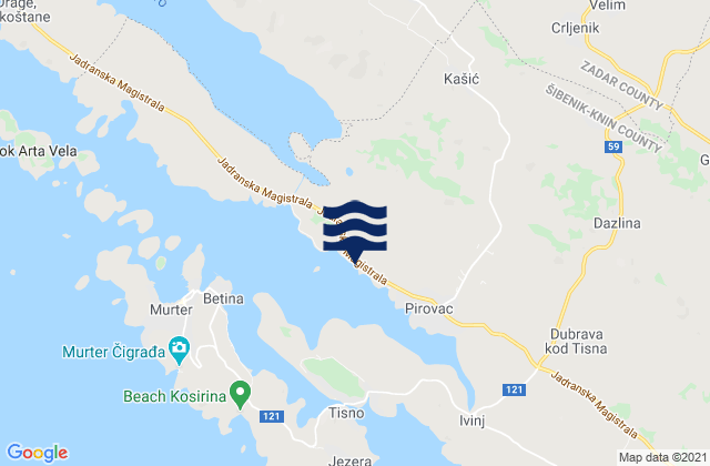 Stankovci, Croatiaの潮見表地図
