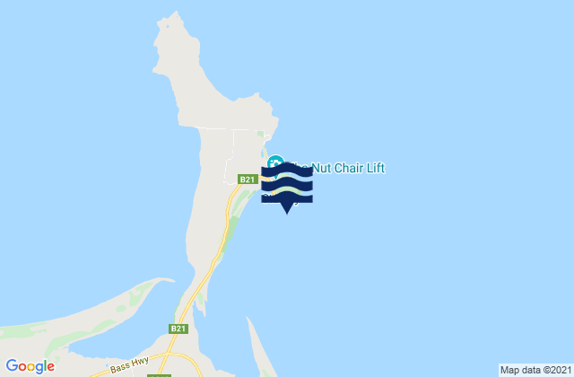 Stanley Harbour, Australiaの潮見表地図