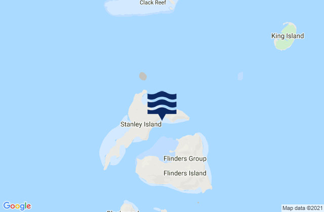 Stanley Island, Australiaの潮見表地図
