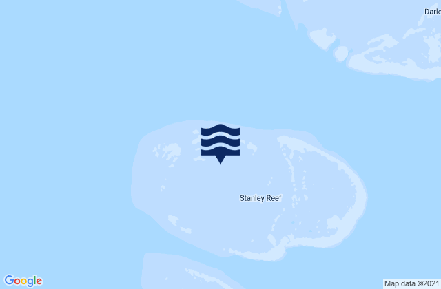 Stanley Reef, Australiaの潮見表地図