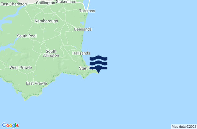 Start Point, United Kingdomの潮見表地図