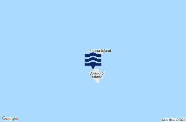 State of Sonsorol, Palauの潮見表地図