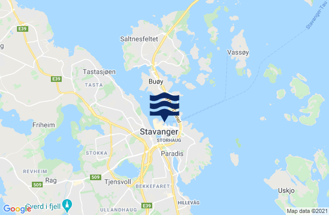 Stavanger Port, Norwayの潮見表地図