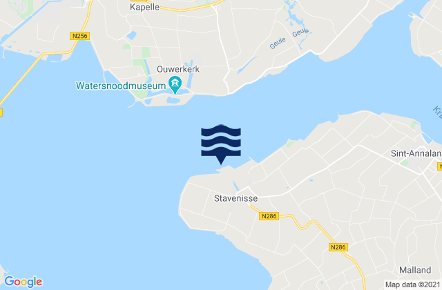 Stavenisse, Netherlandsの潮見表地図