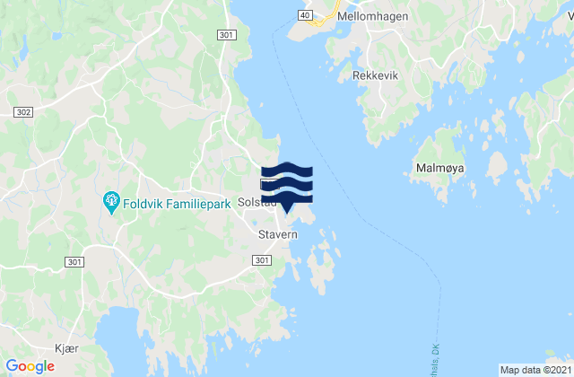 Stavern, Norwayの潮見表地図