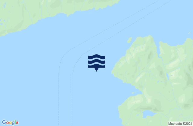 Steamer Point 1 mile west of, United Statesの潮見表地図