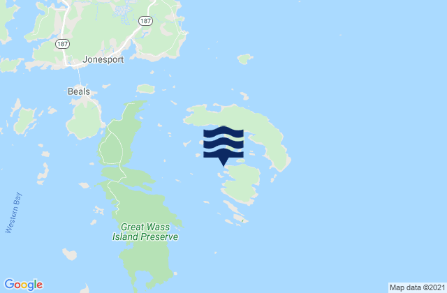 Steele Harbor Island, United Statesの潮見表地図