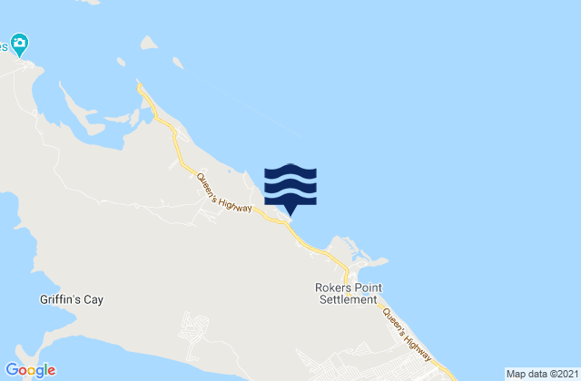 Steventon, Bahamasの潮見表地図