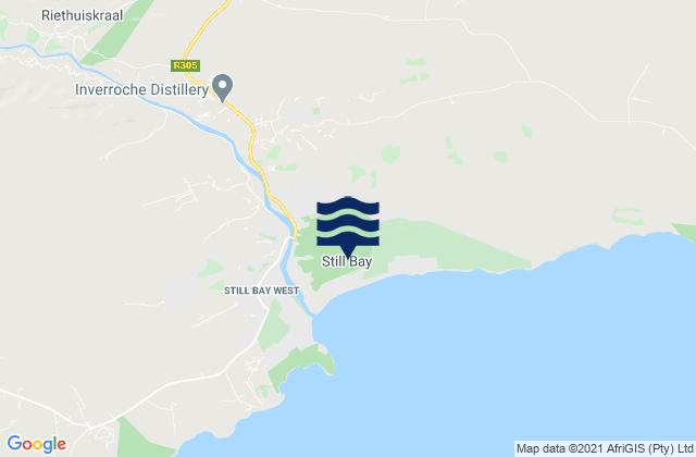 Stillbaai, South Africaの潮見表地図