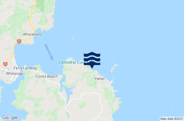 Stingray Bay, New Zealandの潮見表地図