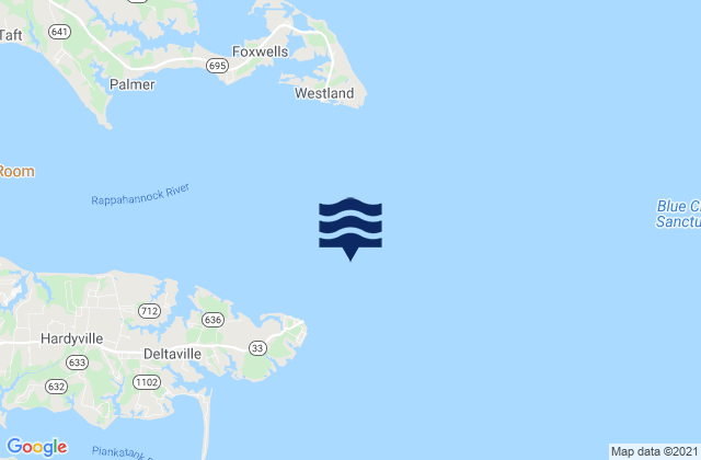 Stingray Point 1.2 n.mi. NE of, United Statesの潮見表地図