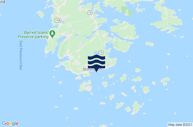 Stonington Deer Isle, United Statesの潮見表地図