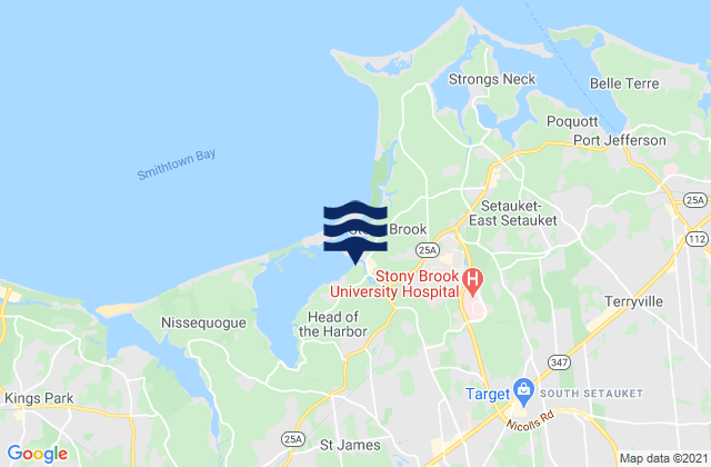Stony Brook, United Statesの潮見表地図