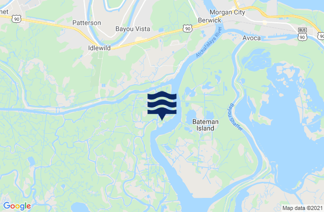 Stouts Pass At Six Mile Lake, United Statesの潮見表地図
