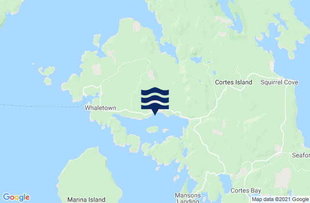 Stove Islets, Canadaの潮見表地図