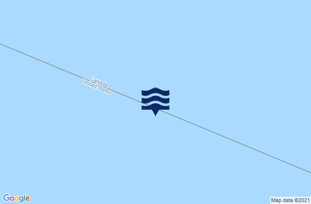 Strait of Juan de Fuca Entrance, Canadaの潮見表地図
