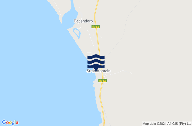 Strandfontein, South Africaの潮見表地図