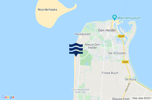 Strandslag Duinoord, Netherlandsの潮見表地図