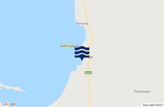 Streaky Bay, Australiaの潮見表地図