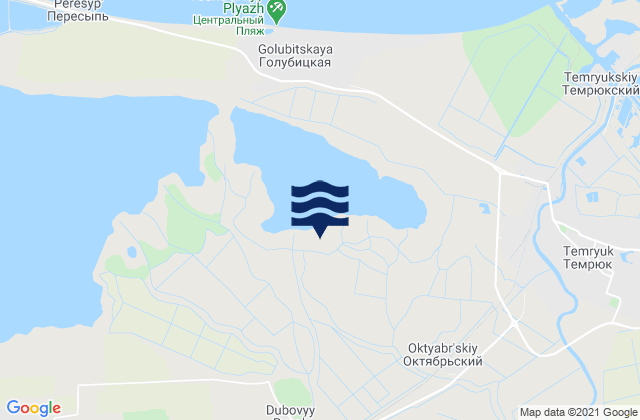 Strelka, Russiaの潮見表地図