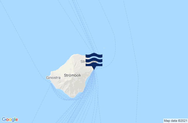 Stromboli Port, Italyの潮見表地図
