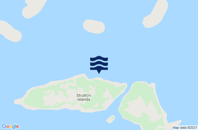 Strutton Islands, Canadaの潮見表地図