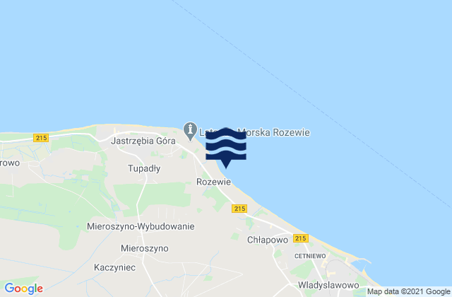 Strzelno, Polandの潮見表地図