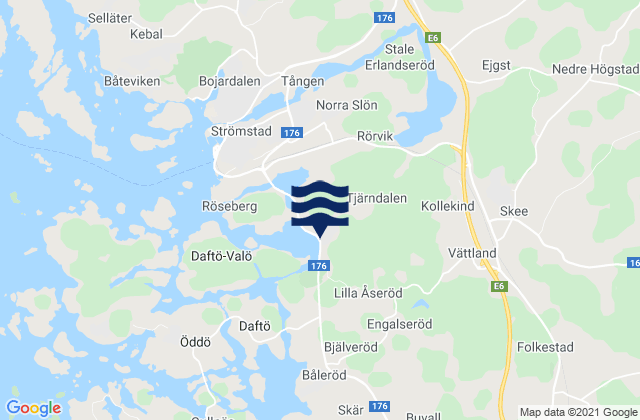 Strömstads Kommun, Swedenの潮見表地図