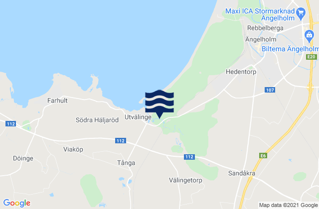Strövelstorp, Swedenの潮見表地図