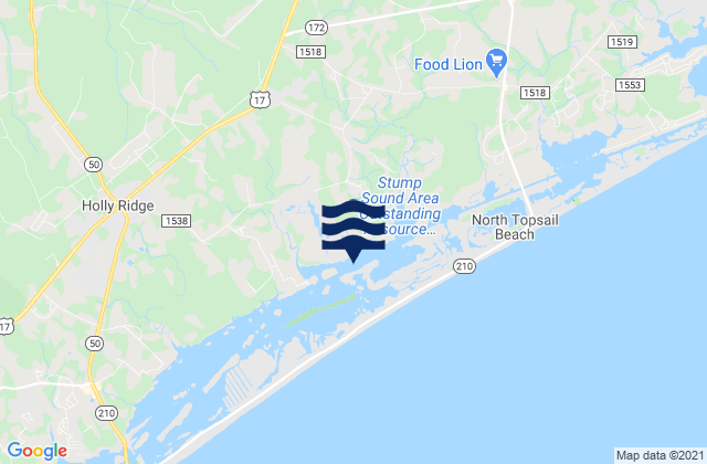 Stump Sound, United Statesの潮見表地図