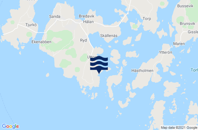 Sturkö, Swedenの潮見表地図