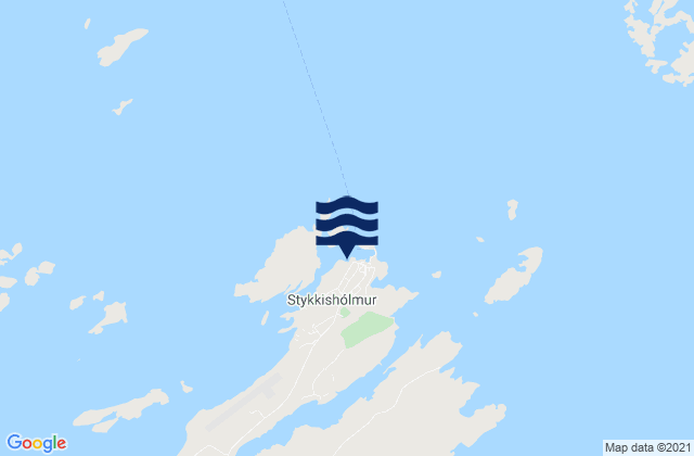 Stykkishólmur, Icelandの潮見表地図