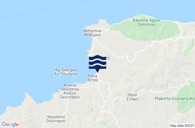 Stýpsi, Greeceの潮見表地図