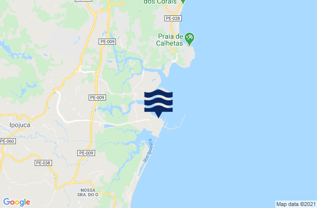Suape Port, Brazilの潮見表地図