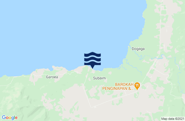 Subaim, Indonesiaの潮見表地図