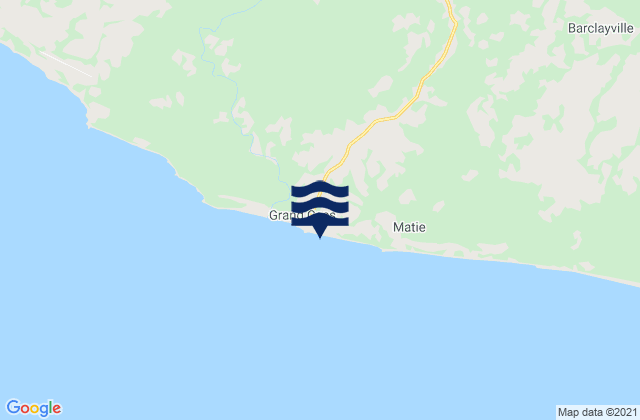 Subbubo Point, Liberiaの潮見表地図