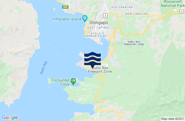 Subic Bay Freeport Zone, Philippinesの潮見表地図