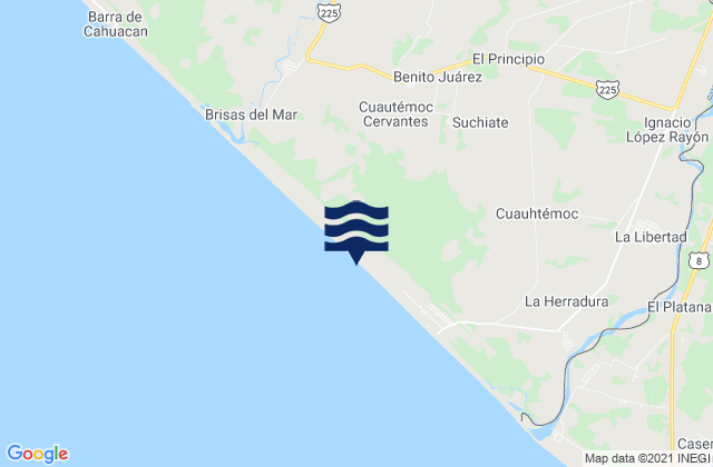 Suchiate, Mexicoの潮見表地図
