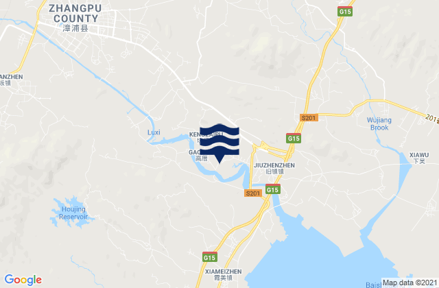 Sui’an, Chinaの潮見表地図