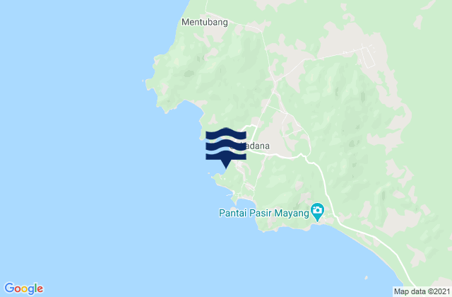 Sukadana, Indonesiaの潮見表地図