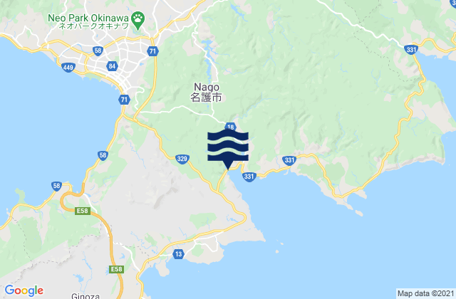 Sukku Ora Wan, Japanの潮見表地図