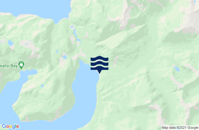 Sullivan Bay, Canadaの潮見表地図