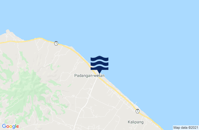 Sumbergayam, Indonesiaの潮見表地図