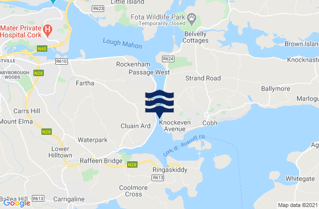 Summer Point, Irelandの潮見表地図