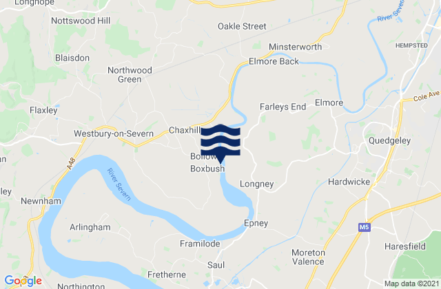 Summerhill, United Kingdomの潮見表地図