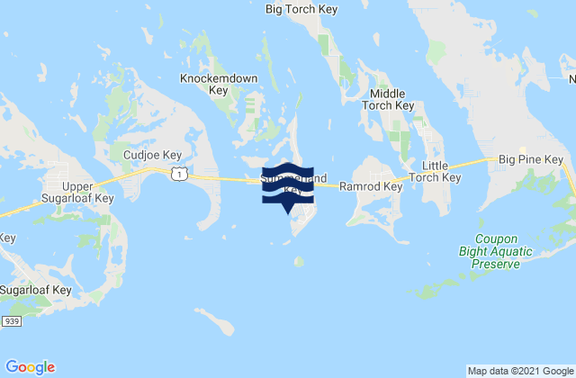 Summerland Key Southwest Side Kemp Channel, United Statesの潮見表地図